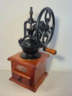 Koffiemolen - Hout, Metaal - vintage-stijl, Antiek en Kunst, Antiek | Keukenbenodigdheden