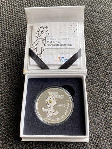 Nederland. Penning 2016 (Proof) Tom Poes in cassette