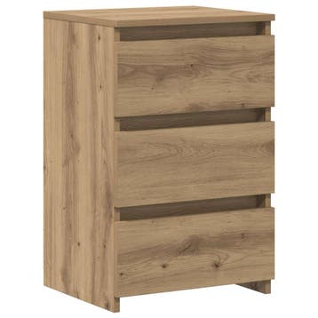 vidaXL Nachtkastjes 2 st 40x35x62,5 cm bewerkt hout, Verzenden, Nieuw, Hout