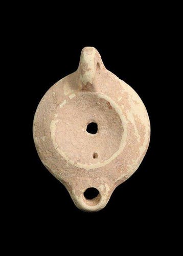 Oud-Romeins Terracotta Eenvoudige olielamp (Zonder