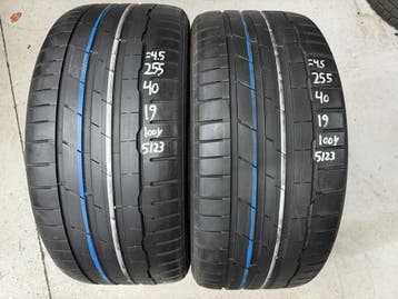 255/40/19 AO 100Y Hankook Zomerbanden, Auto-onderdelen, 19 inch, Gebruikt, Band(en), Personenwagen