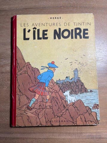 Tintin T7 - Lîle Noire (B4) - 1 Album - Herdruk - 1950, Nieuw