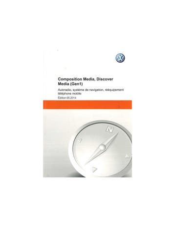 2014 VOLKSWAGEN MEDIA INSTRUCTIEBOEKJE FRANS