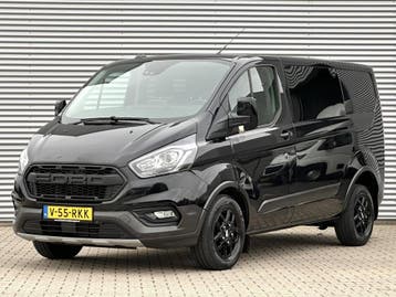 Ford Transit Custom 320 2.0 TDCI L1H1 Trail DC Dubbele cabin, Gebruikt, Euro 6, Zwart, Leder