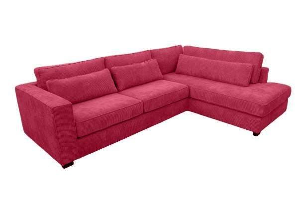 Hoekbank Merselo - hoekbanken - Roze, Huis en Inrichting, Banken | Sofa's en Chaises Longues, 150 cm of meer, Nieuw, 250 tot 300 cm