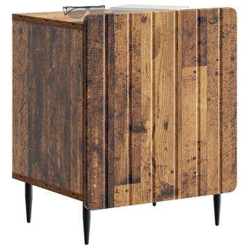 vidaXL Nachtkastje Oud hout 43 x 34,5 x 52 cm Bewerkt hout, Huis en Inrichting, Minder dan 45 cm, Verzenden, Nieuw, Minder dan 55 cm