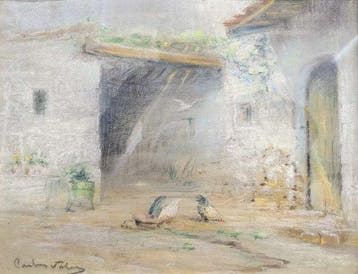 Spanish School (XX) - NO RESERVE - Village Courtyard