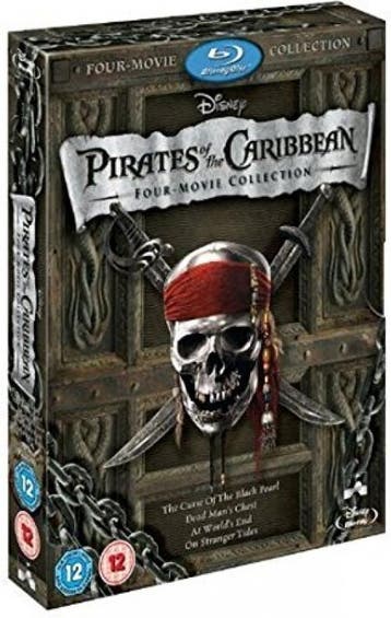 Pirates of the Caribbean 1-4 Box Set (Blu-ray), Verzenden, Gebruikt