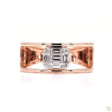 Zonder minimumprijs - Ring - 14 karaat Roségoud - 0.30ct., Nieuw