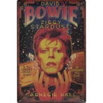 Wandbord Concert Bord - David Bowie Ziggy Stardust 1972 - vo, Ophalen of Verzenden, Nieuw, Poster, Artwork of Schilderij