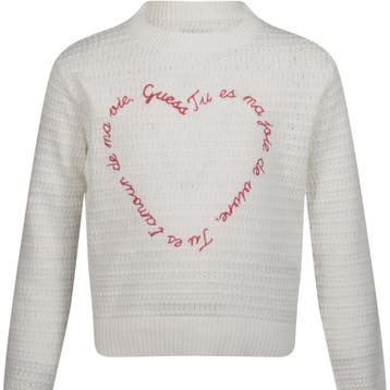 Guess Kinder Meisjes Trui In Off White - 122 (6-7 jaar), Ophalen of Verzenden, Nieuw