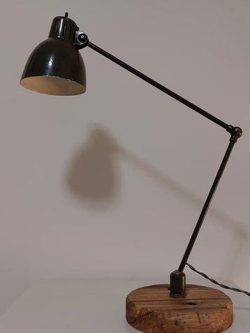 Lamp - Staal - Industriële lamp, Antiek en Kunst, Antiek | Lampen