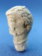 Ancient Roman lead head of a boxer - 26 mm