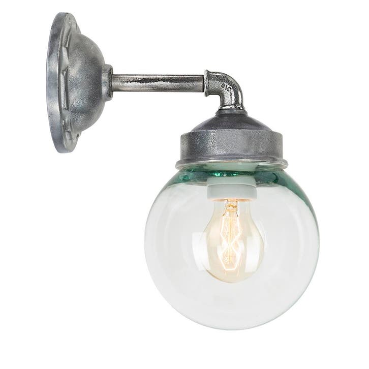 Ninety Rond Muurlamp Zilver Buitenverlichting, Tuin en Terras, Buitenverlichting, Verzenden