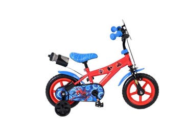 Volare Spiderman - Kinderfiets - 12 inch - Rood - Mag Wheels, Fietsen en Brommers, Fietsen | Kinderfietsjes, Verzenden, Zo goed als nieuw