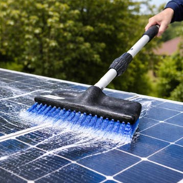 JONSKA Zonnepaneel Borstel - Reinigingsborstel - Met 2 m, Verzenden, Nieuw
