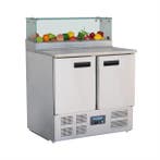 Polar G-serie 2-deurs  koelwerkbank met opzetkoelvitrine..., Verzenden, Nieuw in verpakking