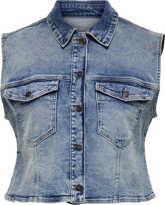 ONLY - Maat 48 - CARMAKOMA CARREX WAISTCOAT DNM Dames Blouse, Kleding | Dames, Jassen | Winter, Verzenden