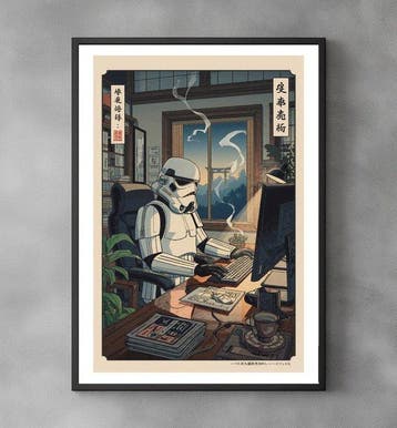 Sato Hageshi - Watcher Desk - Pop Art - Star Wars Pop Art -, Nieuw in verpakking