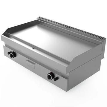 Gold Catering Equipment | Bakplaat Chroom | Gas | 700x650x30, Zakelijke goederen, Horeca | Keukenapparatuur, Ophalen of Verzenden