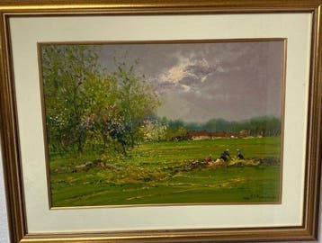 Sergio Manfredi (1932-?) - Fioritura presso Riva di Pinerolo