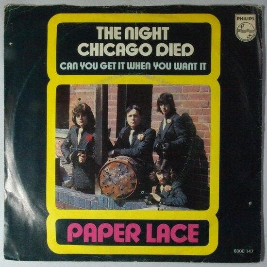 Paper Lace - The night Chicago died - Single, Cd's en Dvd's, Vinyl Singles, Verzenden