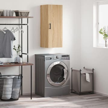 vidaXL Bovenkast 34,5x34x90 cm sonoma eikenkleurig, Minder dan 50 cm, Verzenden, Nieuw, Minder dan 100 cm