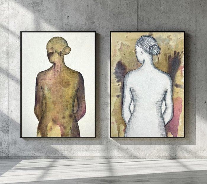 Serena Grassetti - INSIDE / OUTSIDE #3, Antiek en Kunst, Kunst | Schilderijen | Modern