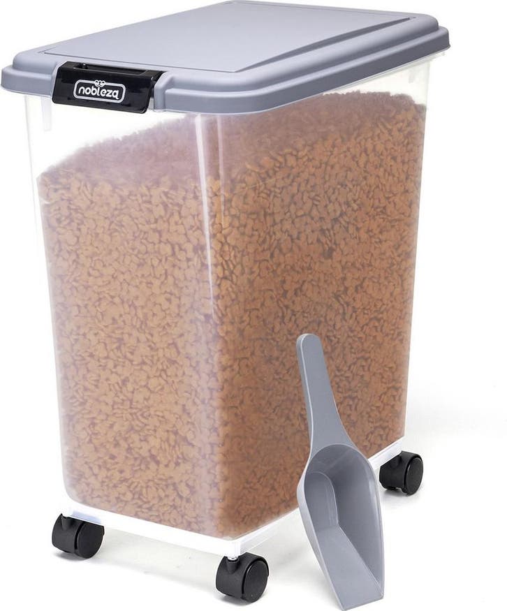 Voerton - Voedselcontainer - Voercontainer - 20L - Transpara, Dieren en Toebehoren, Dierenvoeding, Verzenden