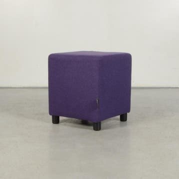 Poef Davant - Donker Paars - 46 x 40 x 40 cm, Ophalen of Verzenden, Nieuw in verpakking