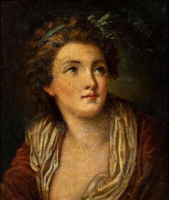 Circle of Jean-Baptiste Greuze (Tournus, 1725 – Paris, 1805), Antiek en Kunst, Kunst | Schilderijen | Klassiek