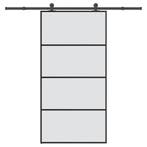 vidaXL Schuifdeur met beslag 102,5x205 cm ESG-glas en, Doe-het-zelf en Verbouw, Deuren en Horren, Verzenden, Nieuw
