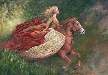 A. Simarro (XX) - Galope en libertad