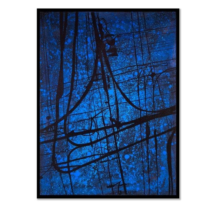 Hamlet Armas (1989) - The Nerves of the Sky II - Blue, Antiek en Kunst, Kunst | Schilderijen | Modern