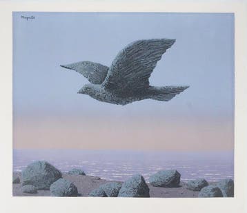 René Magritte (1898-1967) - Oiseau en vol, Antiek en Kunst