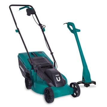 Grasmaaier 1300W en Grastrimmer 300W | Complete set, Verzenden, Nieuw, VONROC