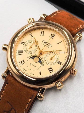 Orion Swiss - Zonder minimumprijs - Vintage * Moonphase * -, Sieraden, Tassen en Uiterlijk, Nieuw