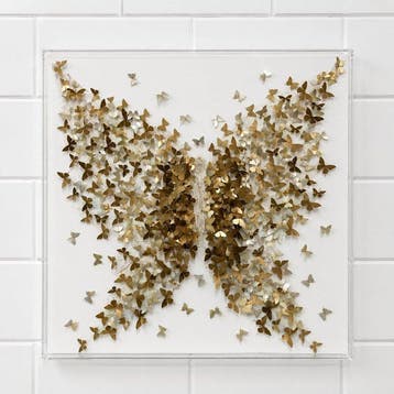 Mike Blackarts - Golden Butterfly - 3D Acrylic Art