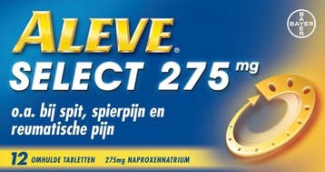 Aleve select 275 mg UAD - 12 tabletten, Verzenden, Nieuw