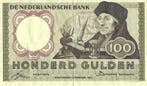 Bankbiljet 100 gulden 1953 Erasmus Zeer Fraai, Verzenden