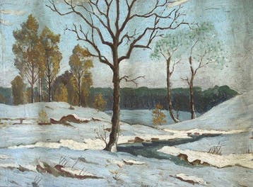 Gianluigi Sommaruga (XX) - Paesaggio innevato