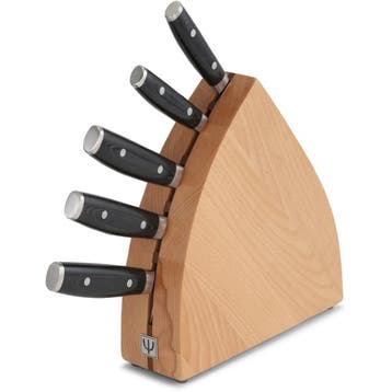 Yaxell Ran Messenset – 6-delig – Beukenhouten Messenblok, Huis en Inrichting, Keuken | Bestek, Ophalen of Verzenden, Nieuw, Hout