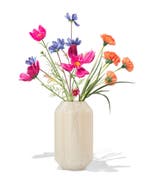 HEMA Vaas 8x23cm glas bloemvorm melkachtig wit, Huis en Inrichting, Woonaccessoires | Vazen, Verzenden, Nieuw, Wit