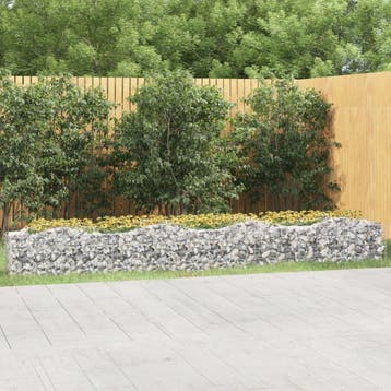 vidaXL Schanskorf gewelfd verhoogd 400x50x50 cm, Tuin en Terras, Verzenden, Nieuw, Metaal, Minder dan 60 cm