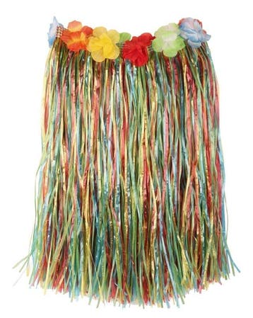 Hawaii rok meerkleurig 50 cm, Kleding | Dames, Carnavalskleding en Feestkleding, Ophalen of Verzenden, Nieuw