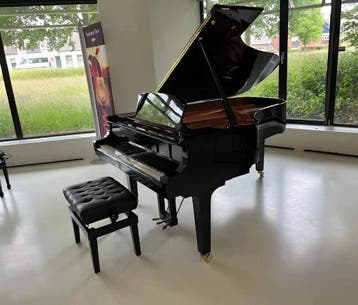 Yamaha C6 X Enspire Pro Silent vleugel | Zo goed als nieuw, Zwart, Ophalen of Verzenden, Zo goed als nieuw, Hoogglans