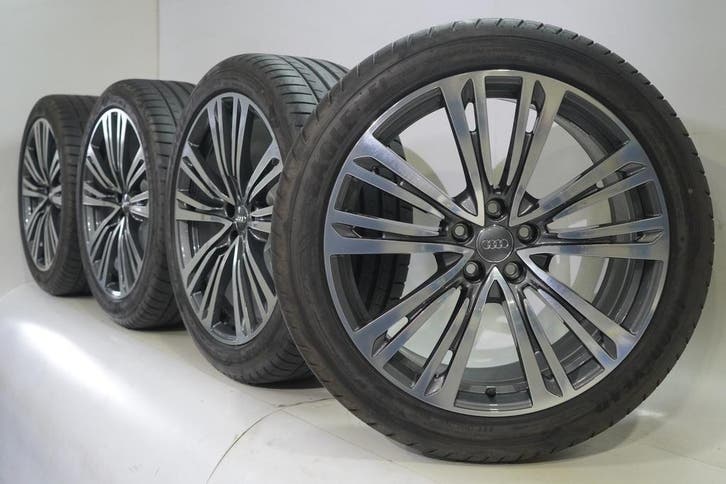 Audi A8 4N 20 inch velgen Goodyear Zomerbanden Origineel, Auto-onderdelen, Banden en Velgen, Velg(en), Gebruikt, 20 inch, Zomerbanden