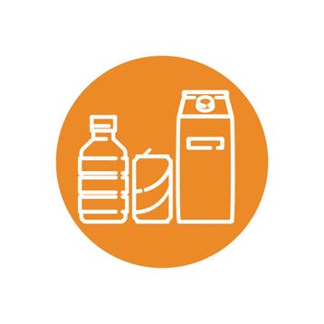 Functionals PMD afvalstroomsticker voor Revolved L, Verzenden, Nieuw