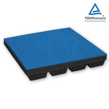 Rubber tegel met pen- en gat verbinding - 50 x 50 cm - 30 mm, Tuin en Terras, Verzenden, Nieuw