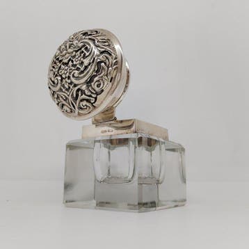 Inktbak - Zilver, Kristal